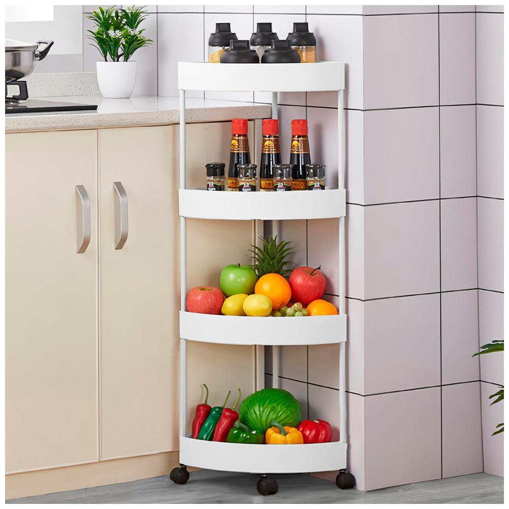 Carrito Organizador Estante Esquinero con Ruedas para Cocina YG5 - Keller Perú