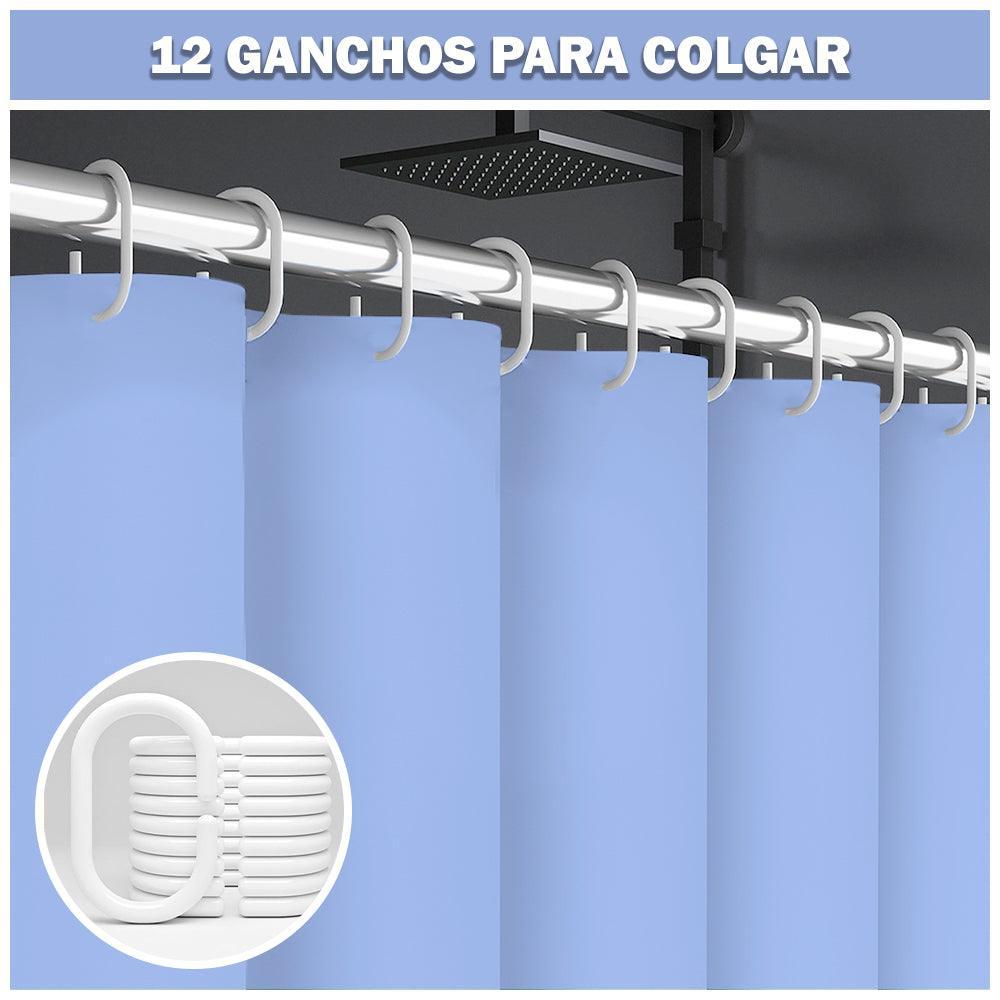 Cortina de Baño Moderna Impermeable Accesorio para Ducha U11 - Keller Perú