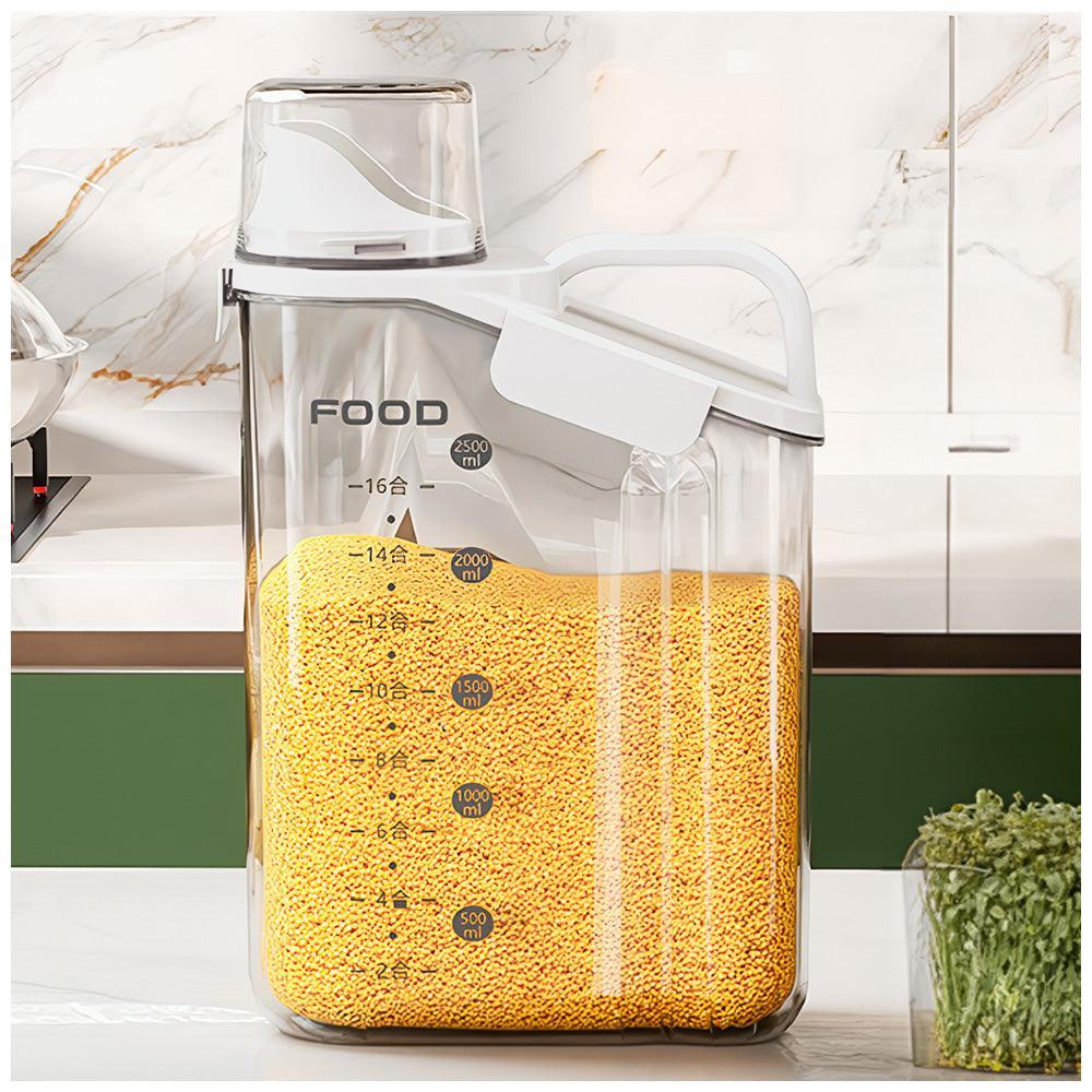 Frasco Contenedor Hermético 2500 ml con Dispensador y Vaso Medidor F15 - Keller Perú