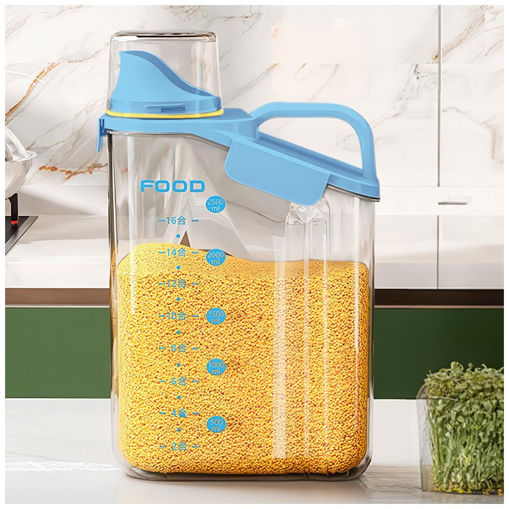 Frasco Contenedor Hermético 2500 ml con Dispensador y Vaso Medidor F15 - Keller Perú