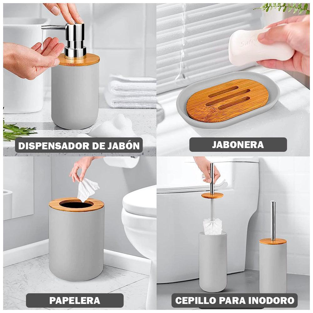 Kit de 6 Accesorios de Baño Moderno O51 - Keller Perú