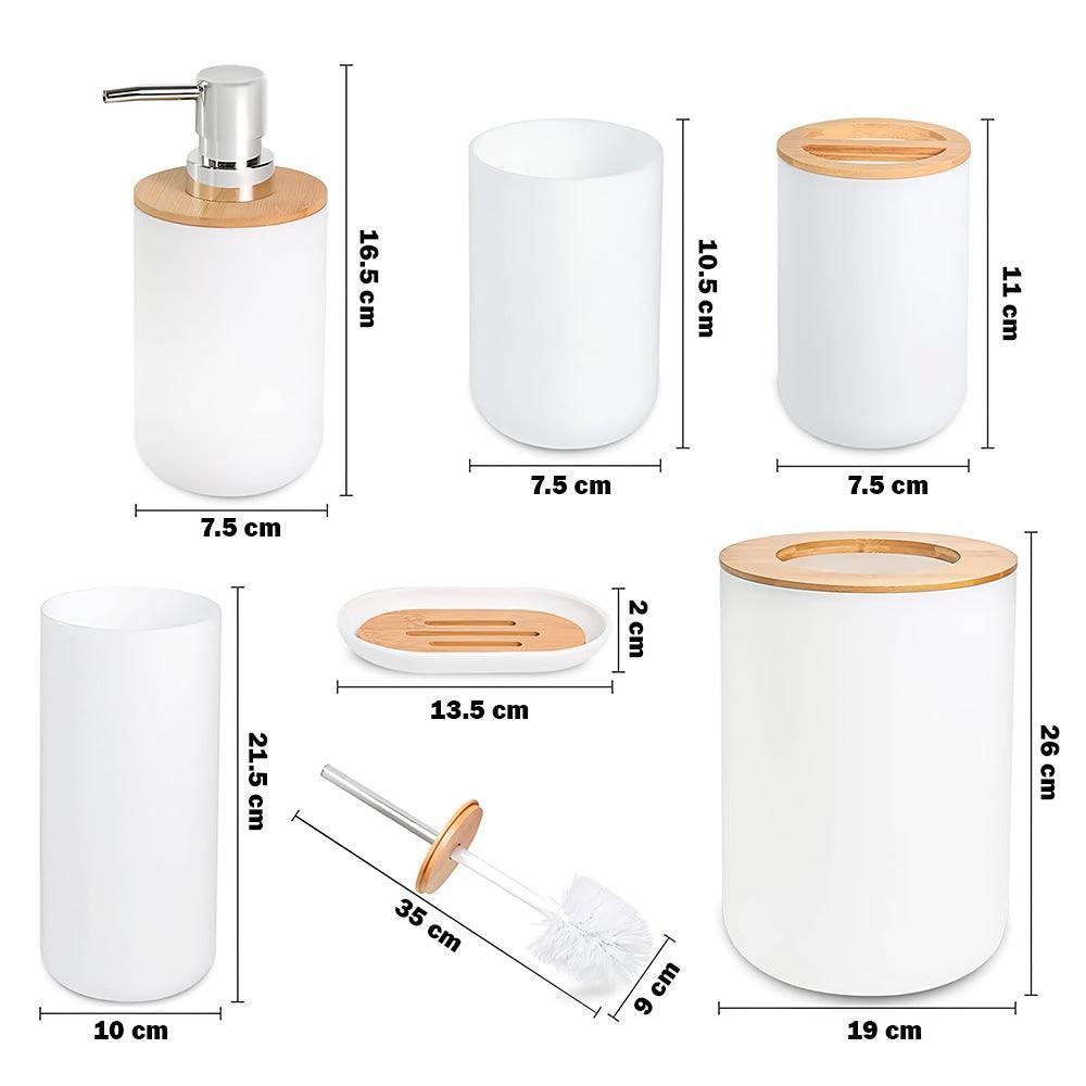 Kit de 6 Accesorios de Baño Moderno O51 - Keller Perú