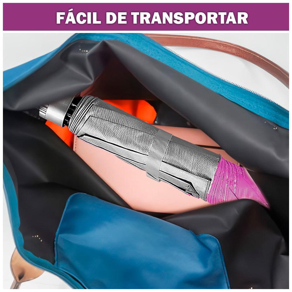 Paraguas Plegable Sombrilla de Mano para Sol Lluvia K02 - Keller Perú