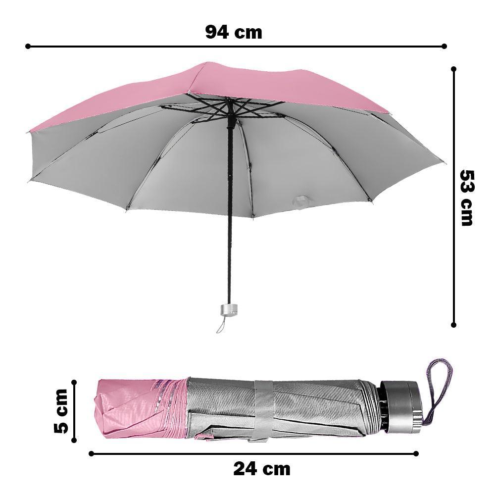 Paraguas Plegable Sombrilla de Mano para Sol Lluvia K02 - Keller Perú