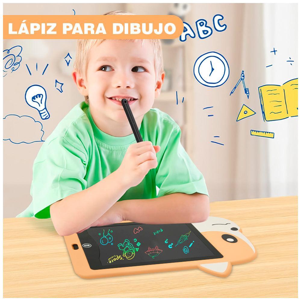 Tablet Pizarra de Dibujo LCD Trazo de Colores para Niños Diseño Perro HD2 - Keller Perú