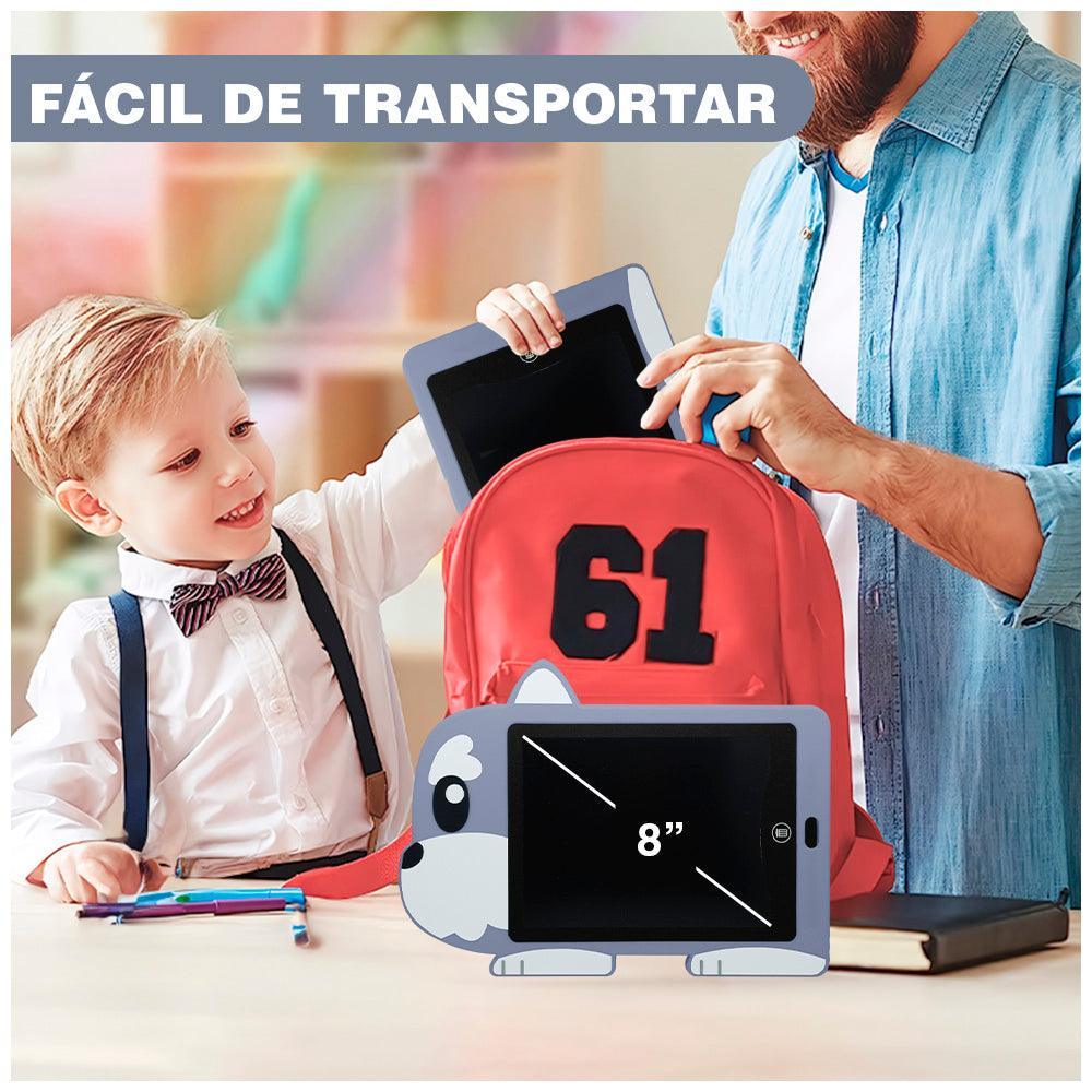Tablet Pizarra de Dibujo LCD Trazo de Colores para Niños Diseño Perro HD2 - Keller Perú