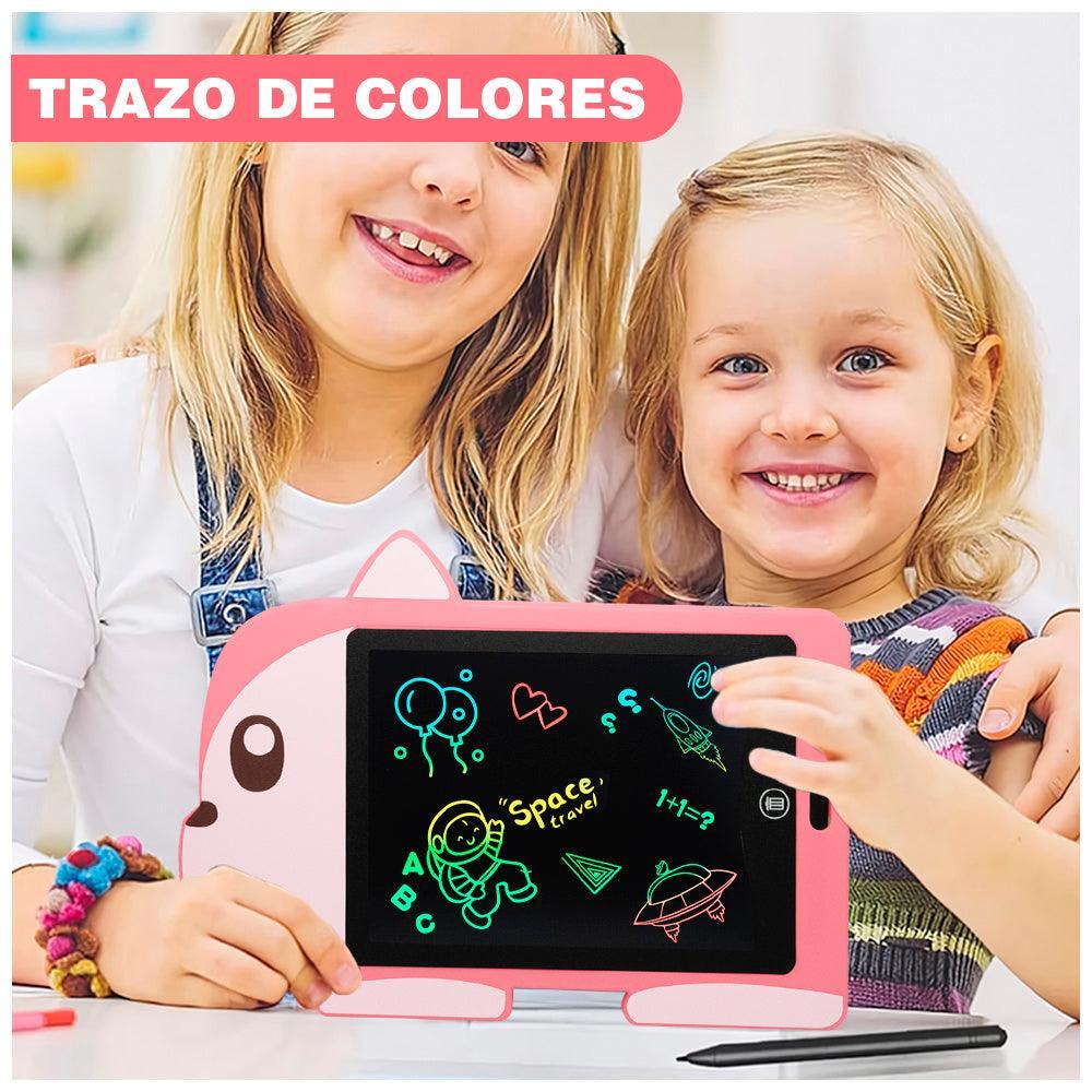 Tablet Pizarra de Dibujo LCD Trazo de Colores para Niños Diseño Perro HD2 - Keller Perú