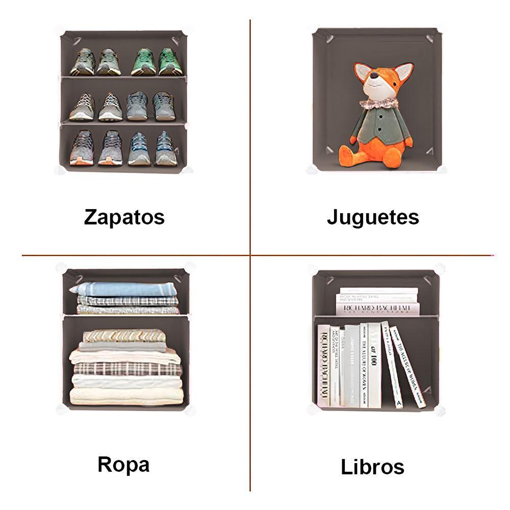 Zapatera Armable 9 Niveles Multiusos Marrón - Keller Perú