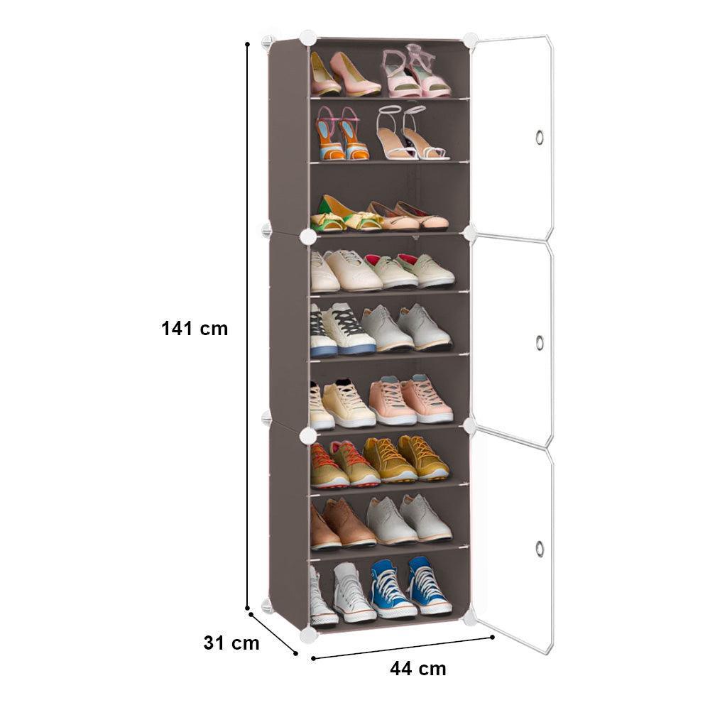 Zapatera Armable 9 Niveles Multiusos Marrón - Keller Perú