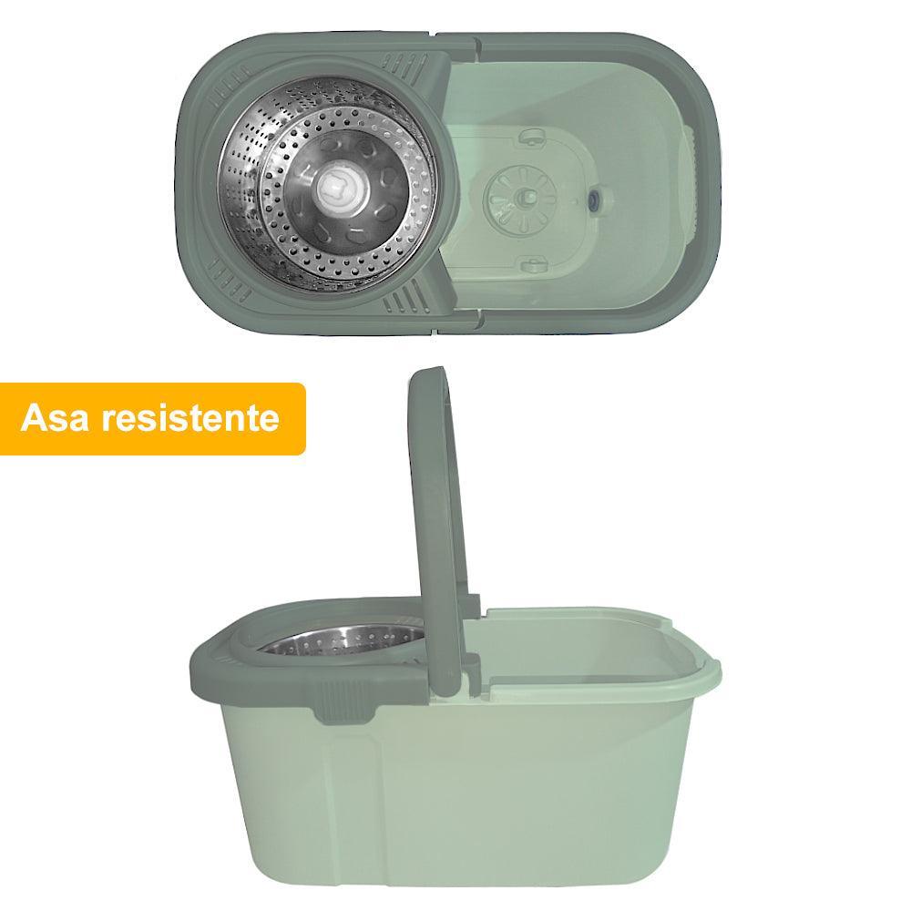 Balde Escurridor Trapeador Giratorio Automático Cuadrado - Keller Perú