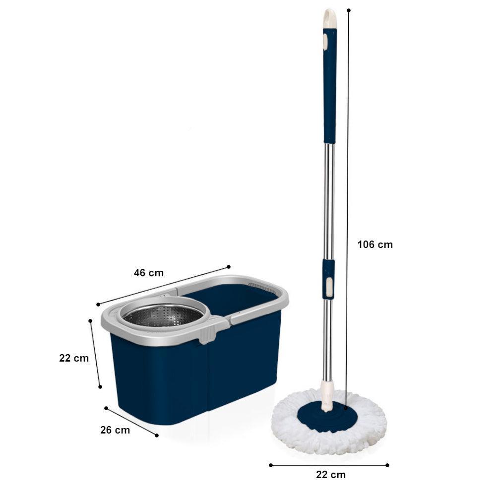 Balde Escurridor Trapeador Giratorio Automático Cuadrado - Keller Perú