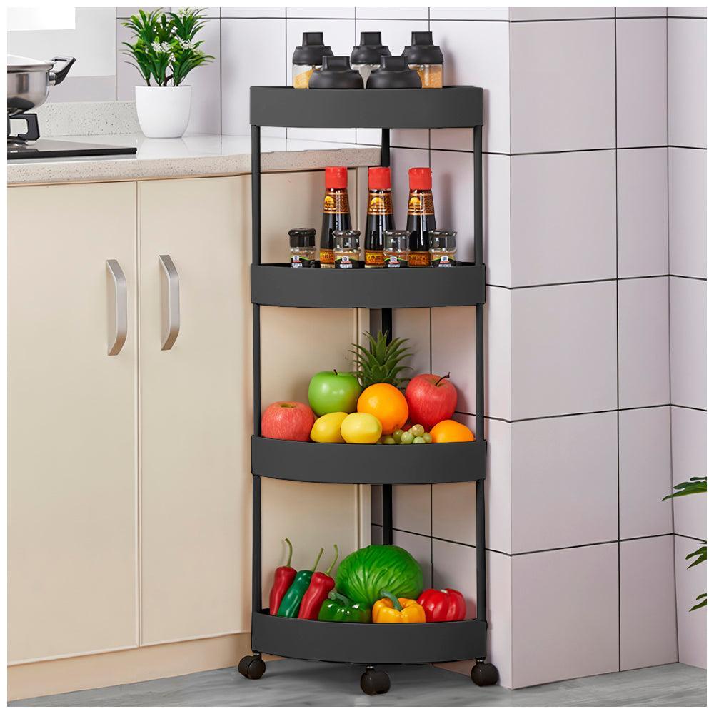 Carrito Organizador Estante Esquinero con Ruedas para Cocina YG5 - Keller Perú