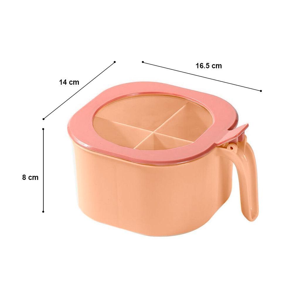 Caja Contenedor de Condimentos con 4 Compartimentos + Cucharas - Keller Perú