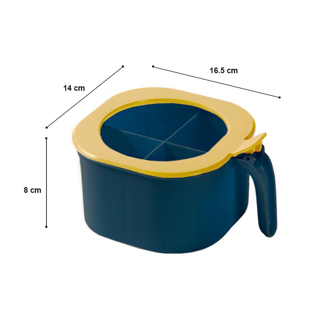 Caja Contenedor de Condimentos con 4 Compartimentos + Cucharas - Keller Perú
