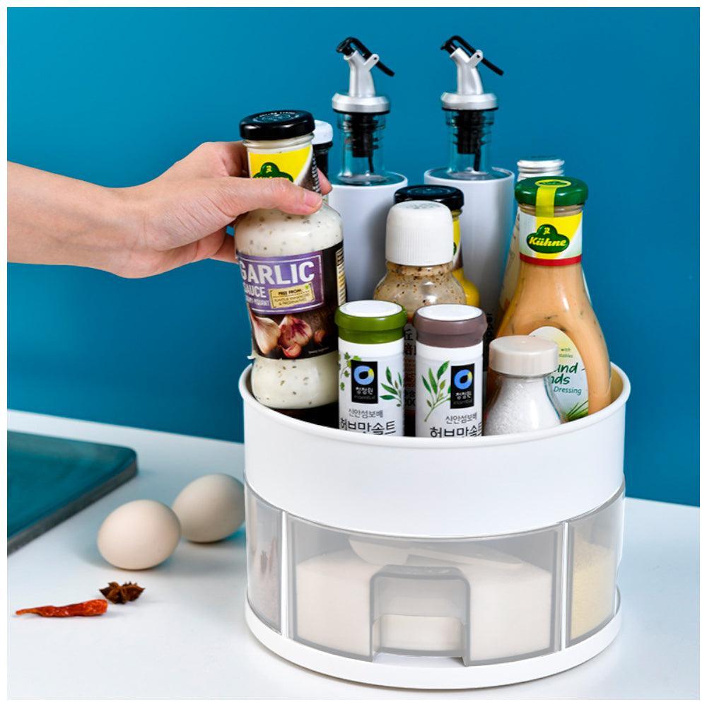 Condimentero Giratorio Especiero 5 Piezas con Cucharas Organizador de Cocina J30