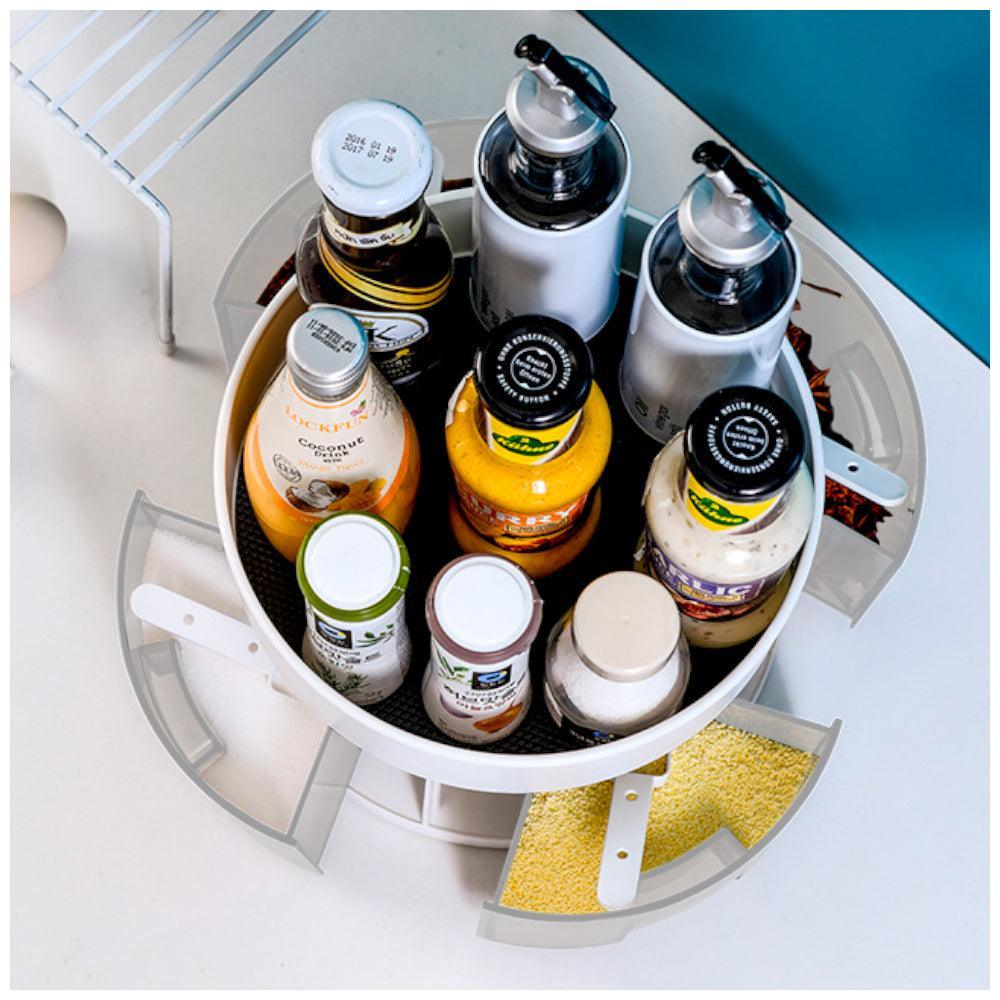 Condimentero Giratorio Especiero 5 Piezas con Cucharas Organizador de Cocina J30 - Keller Perú