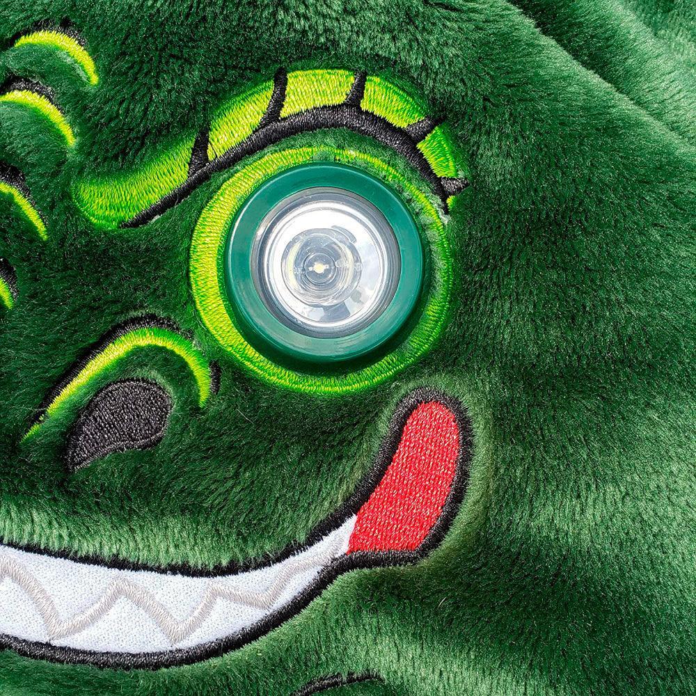 Manta Abrigo con Capucha con Luces LED Dinosaurio Verde MD - Keller Perú