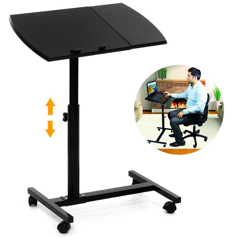 Mesa para Laptop con Ruedas Portátil Ajustable Porta Mouse - Keller Perú