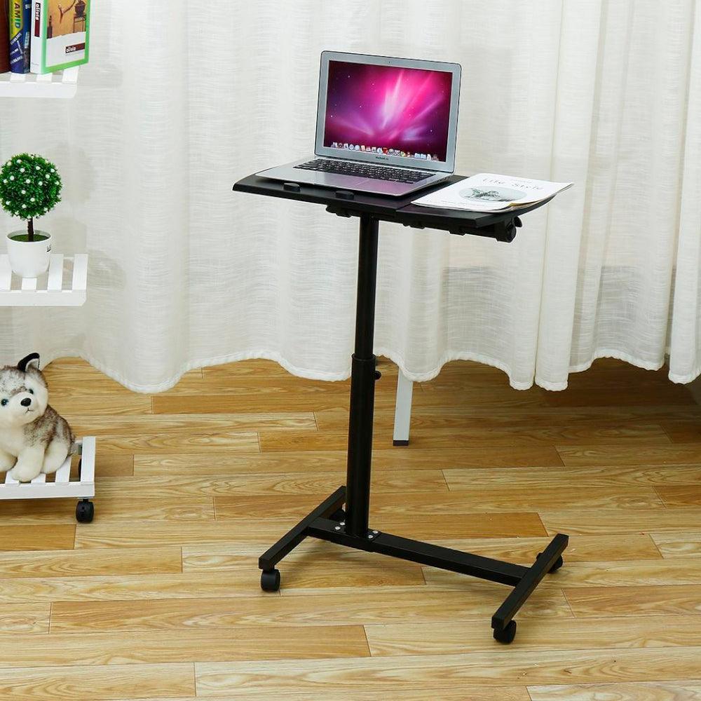 Mesa para Laptop con Ruedas Portátil Ajustable Porta Mouse - Keller Perú