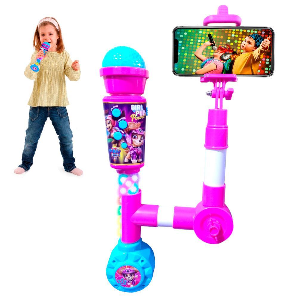 Micrófono Inalámbrico Karaoke con Luces y Soporte para Selfie Paw Patrol - Keller Perú