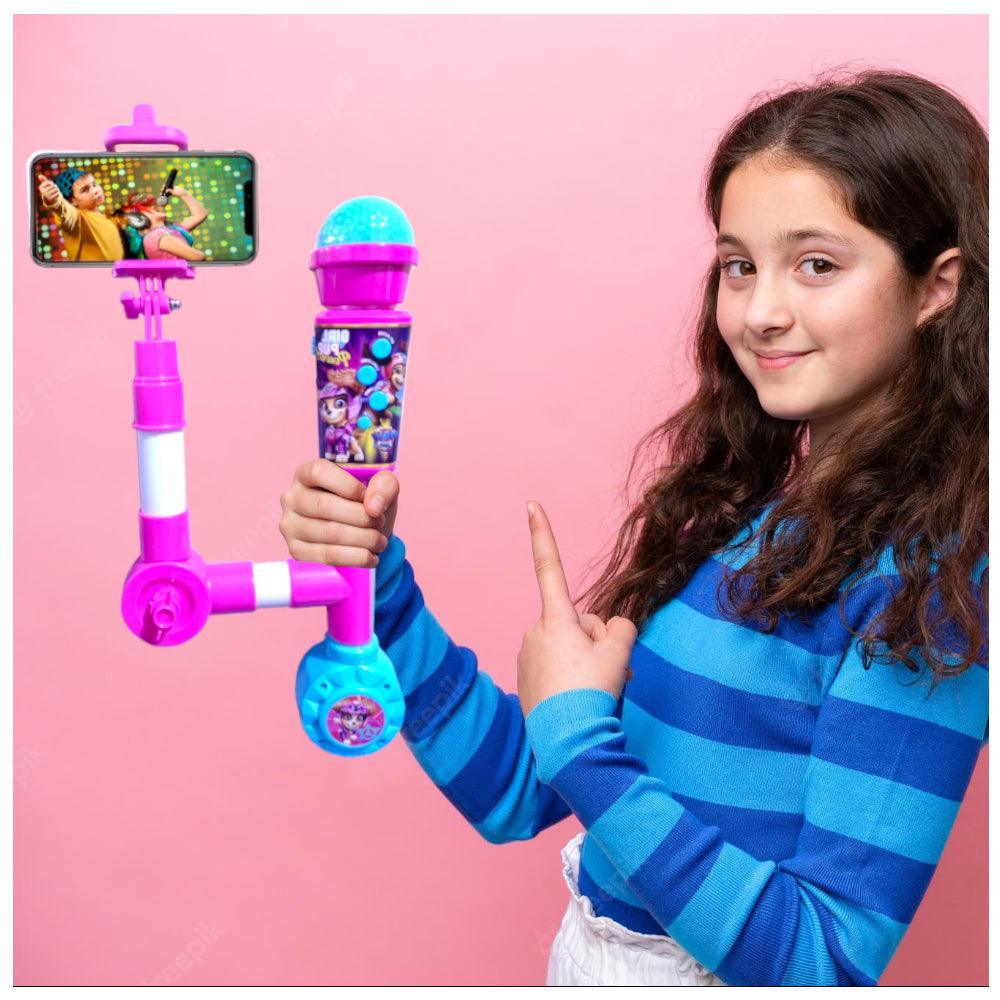 Micrófono Inalámbrico Karaoke con Luces y Soporte para Selfie Paw Patrol - Keller Perú