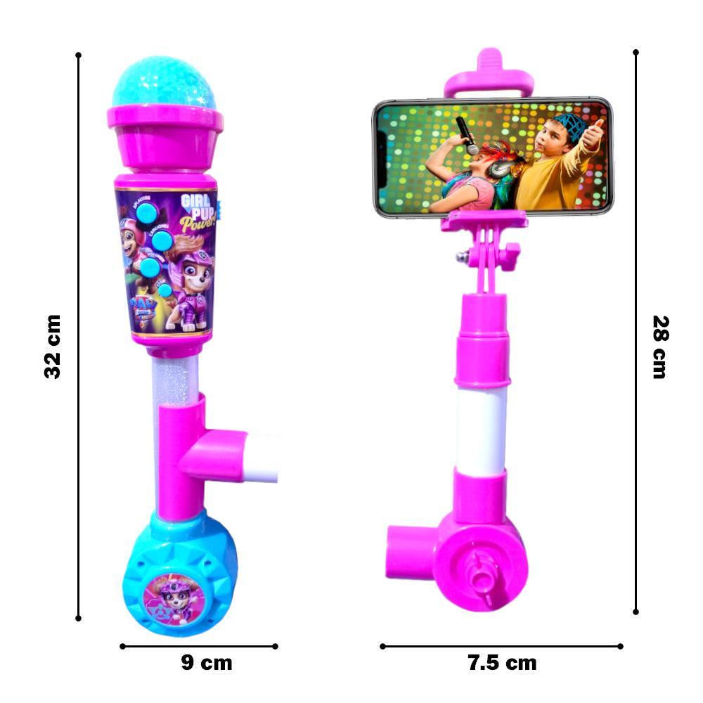 Micrófono Inalámbrico Karaoke con Luces y Soporte para Selfie Paw Patrol - Keller Perú