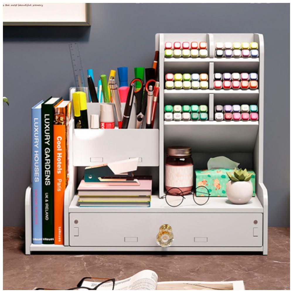 Organizador de Oficina Escritorio para Plumones, Lapiceros Porta Libros SJ-159 - Keller Perú