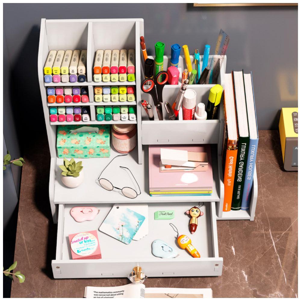 Organizador de Oficina Escritorio para Plumones, Lapiceros Porta Libros SJ-159 - Keller Perú