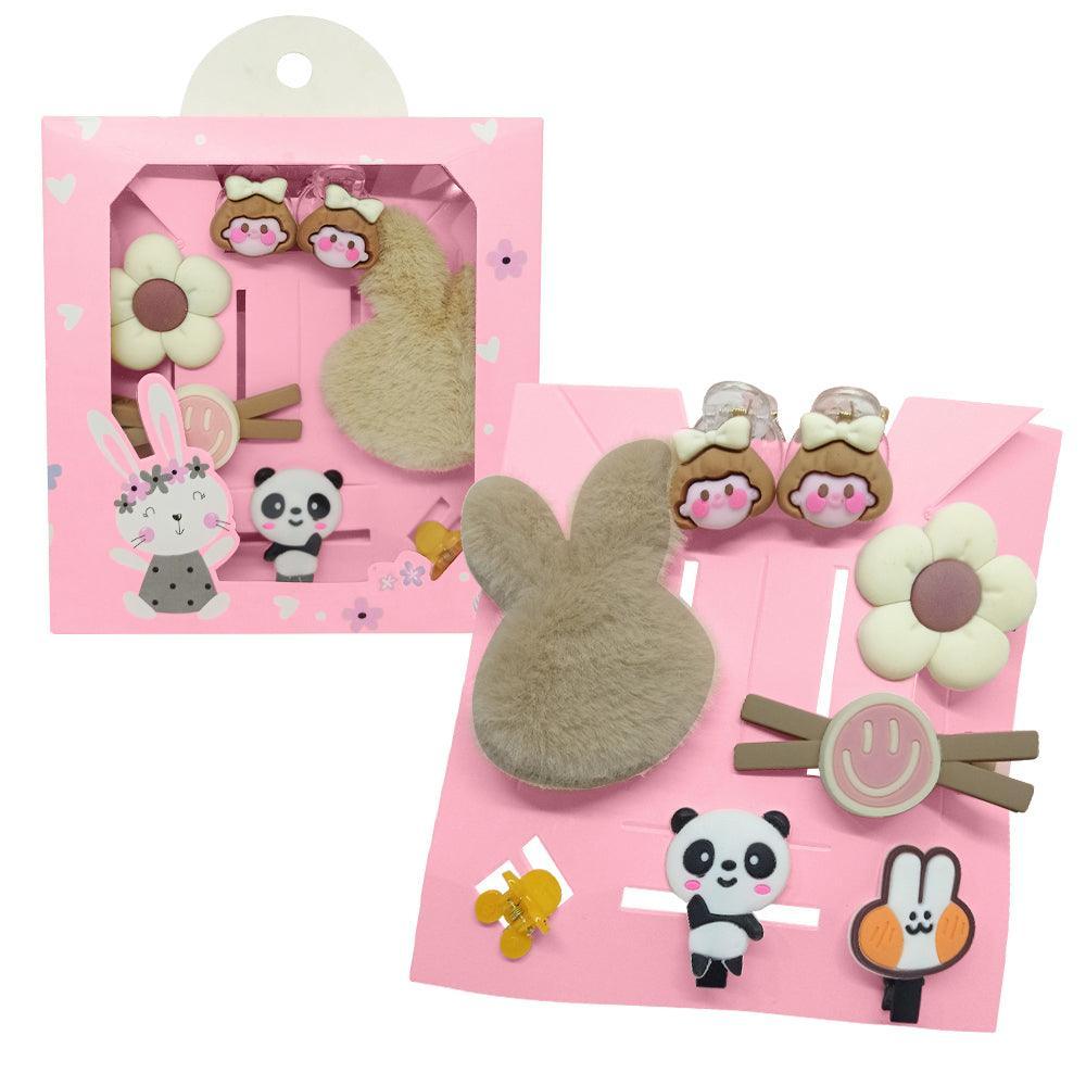 Set de 8 Ganchitos Kawaii para Niñas Accesorio de Cabello S47 - Keller Perú