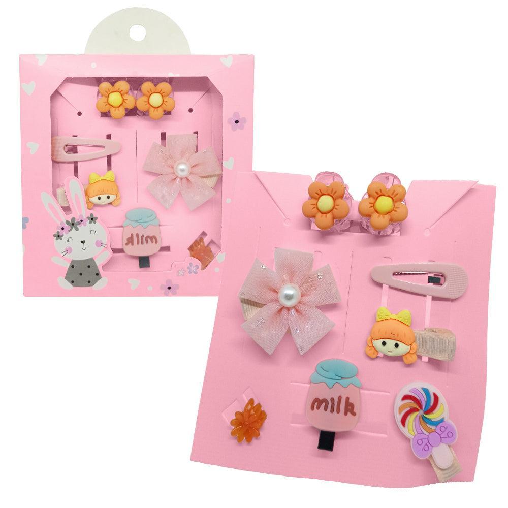 Set de 8 Ganchitos Kawaii para Niñas Accesorio de Cabello S47 - Keller Perú