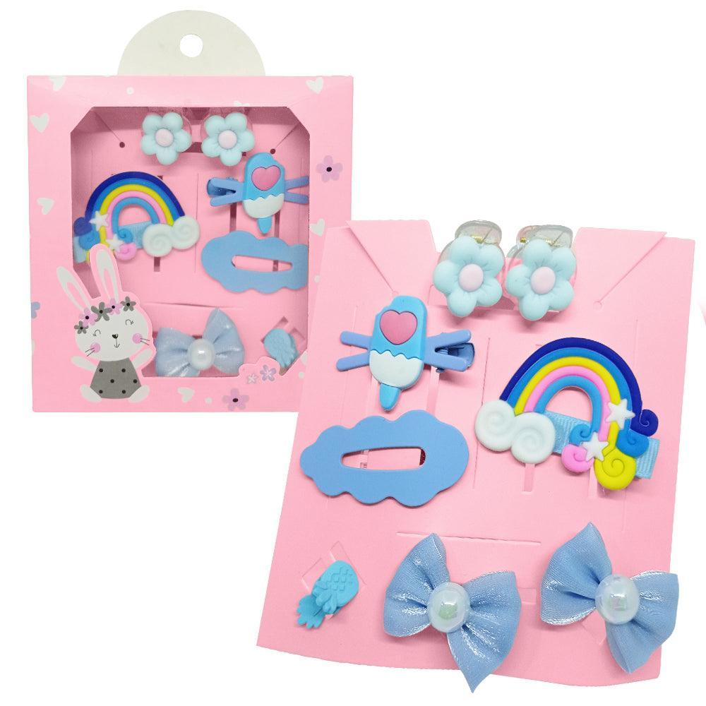 Set de 8 Ganchitos Kawaii para Niñas Accesorio de Cabello S47 - Keller Perú
