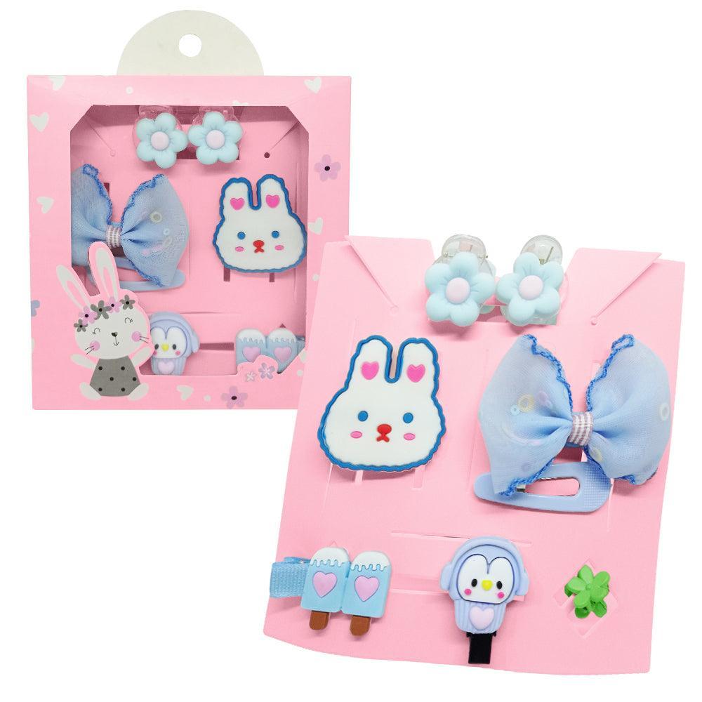 Set de 8 Ganchitos Kawaii para Niñas Accesorio de Cabello S47 - Keller Perú