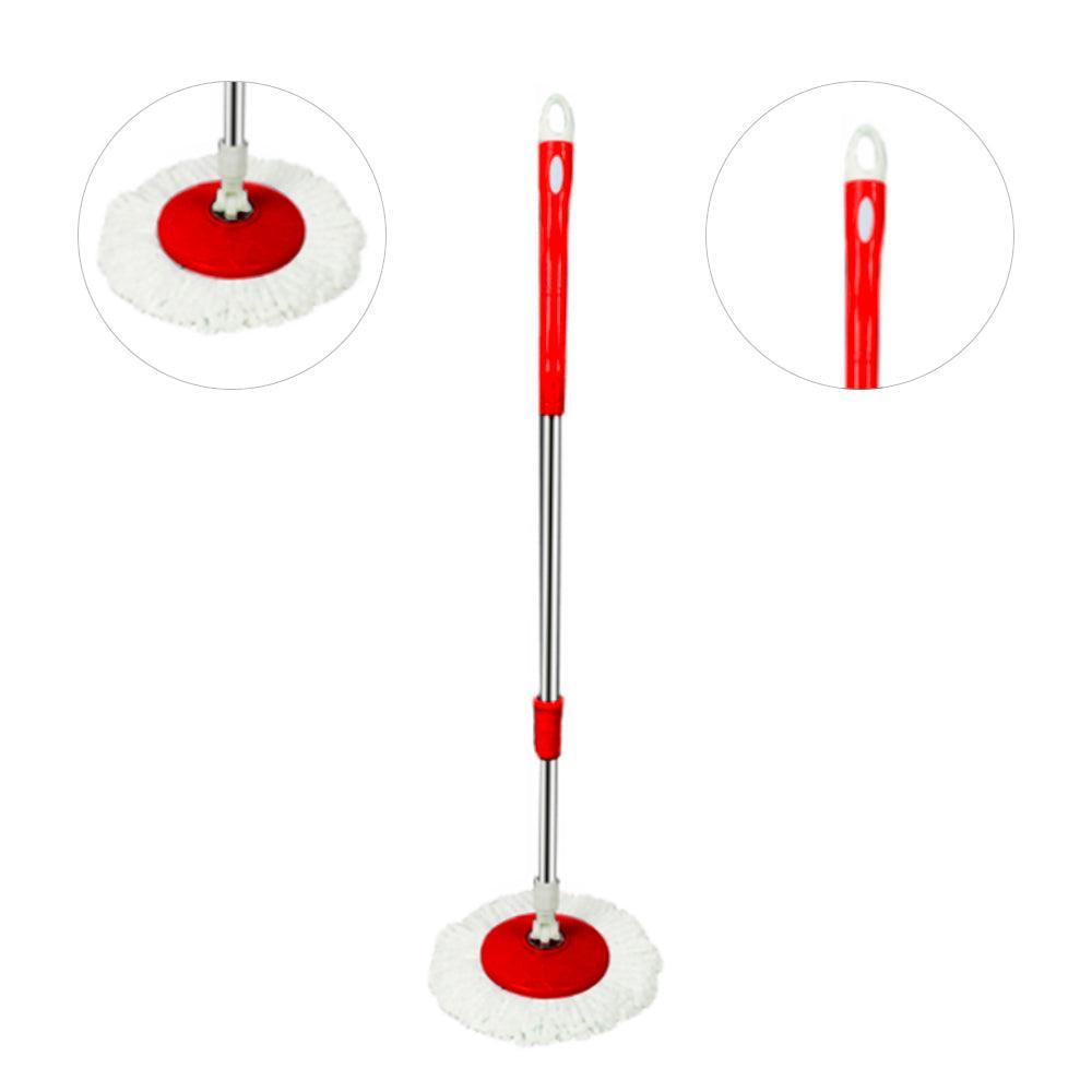 Balde Escurridor Automático Trapeador 2 Mopas+Dispensador Rojo - Keller Perú