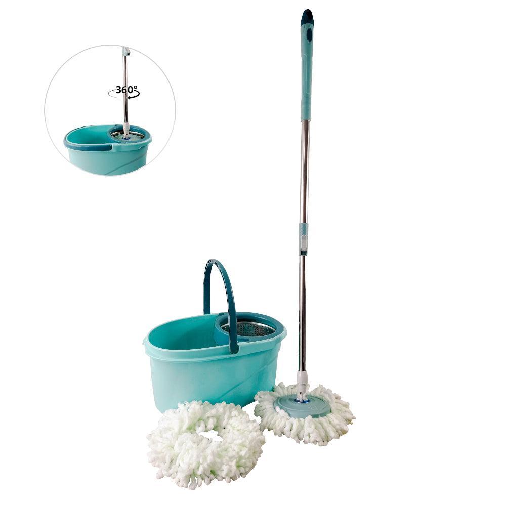 Trapeador Premium con Escurridor Giratorio Automático 2 Mopas - Keller Perú