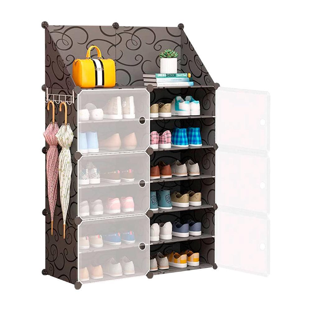 Zapatera Organizador 2X6 Niveles Negro - Keller Perú