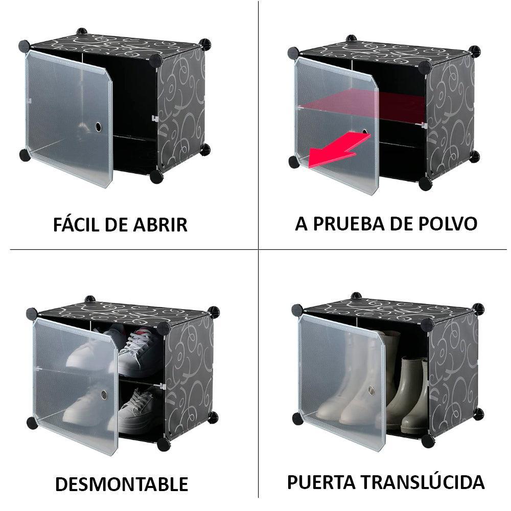 Zapatera Organizador 2X6 Niveles Negro - Keller Perú