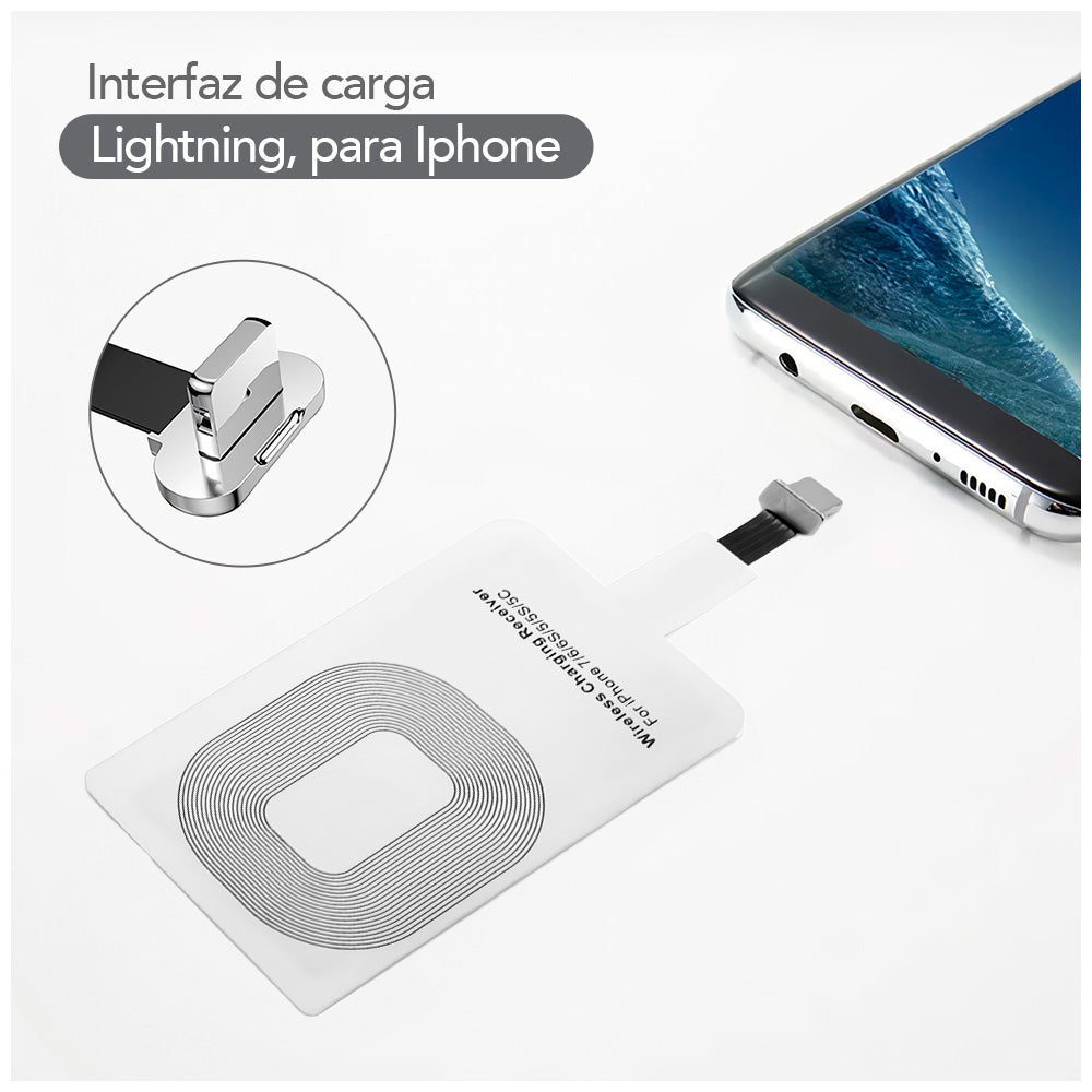 Adaptador Receptor de Carga Inalámbrica para IPhone CJ3