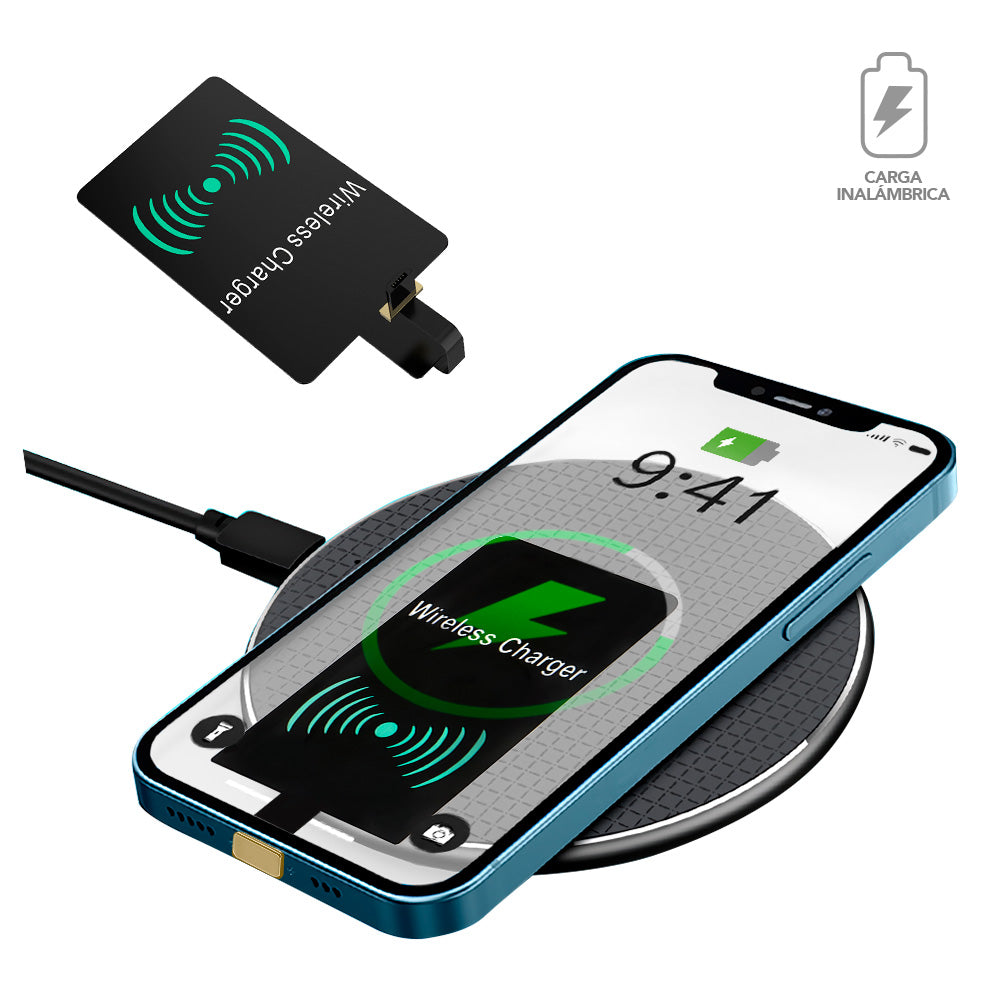 Adaptador Receptor de Carga Inalámbrica para Entrada Micro USB CJ3