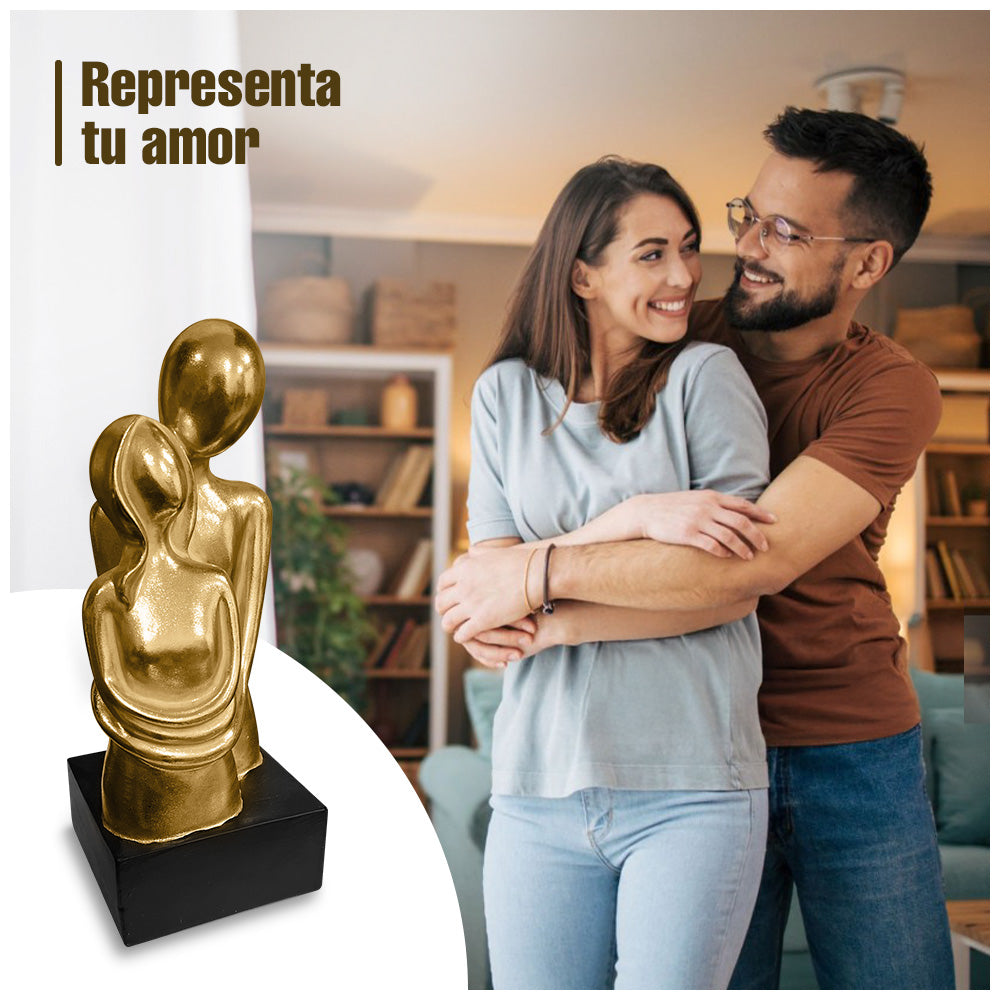 Adorno Decorativo Pareja Abrazada Escultura Elegante A17