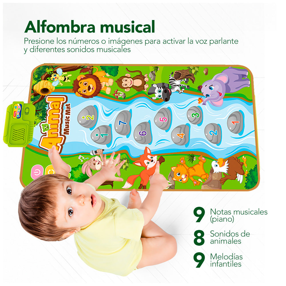 Tapete Alfombra para Bebé Niños Sensorial con Música PB4