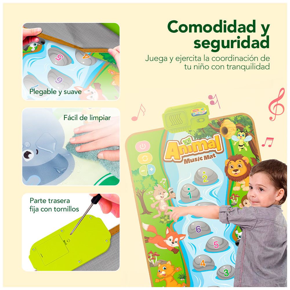 Tapete Alfombra para Bebé Niños Sensorial con Música PB4