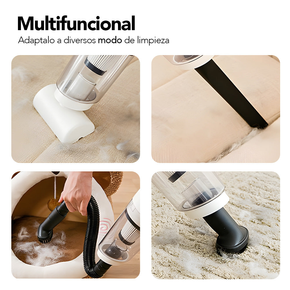 Aspiradora de Mano Portátil Inalámbrica 2 en 1 Multifuncional Blanco A98