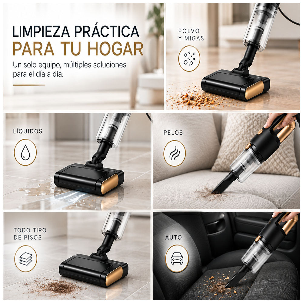 Aspiradora Multifuncional en Seco Y Húmedo con Cable Y Accesorios A89