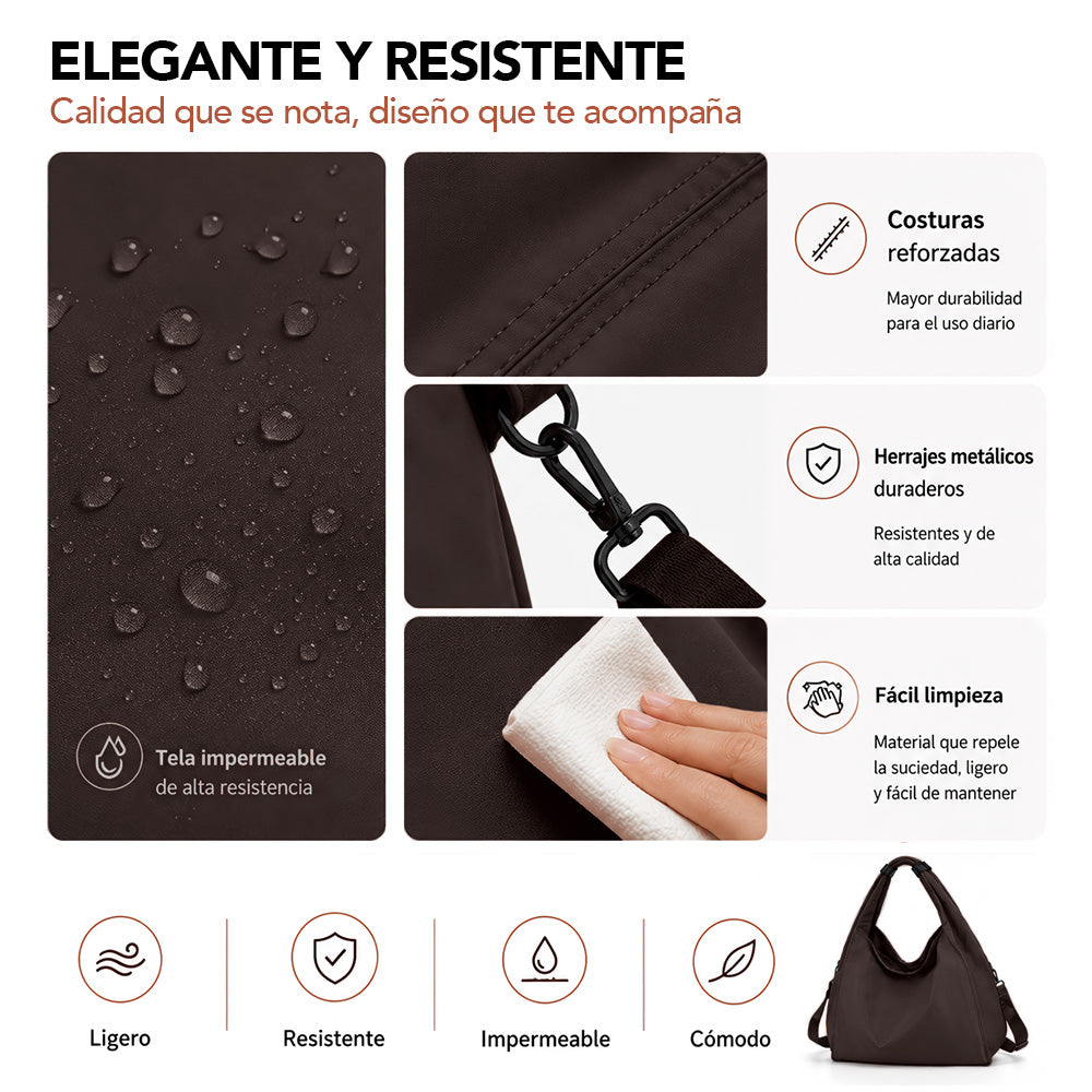 Bolso para Mujer Impermeable con Gran Capacidad y Correa Ajustable YW8