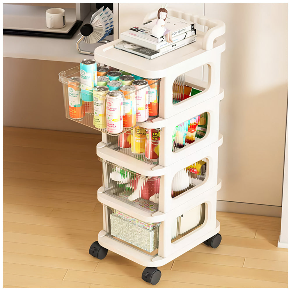 Carrito Organizador 4 Niveles con Ruedas Multiuso Hogar CT4
