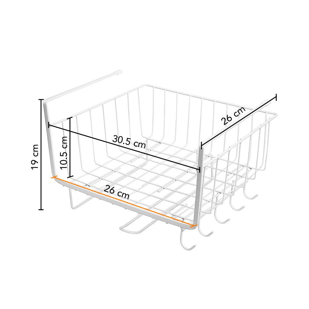 Cesta Organizador Colgante con Ganchos de Baño P07