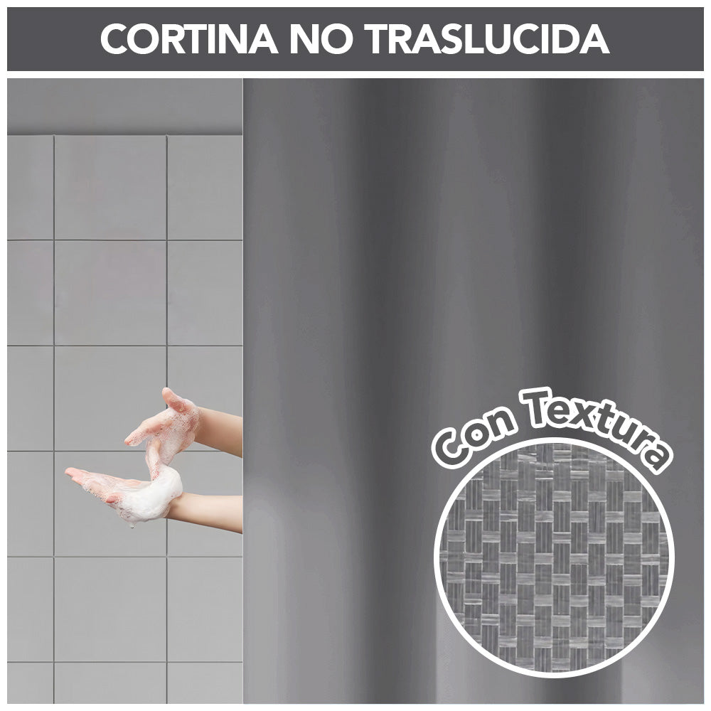 Cortina de Baño Impermeable Premium 180x180 H66