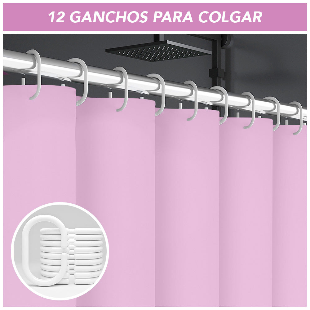 Cortina de Baño Moderna Impermeable BB1