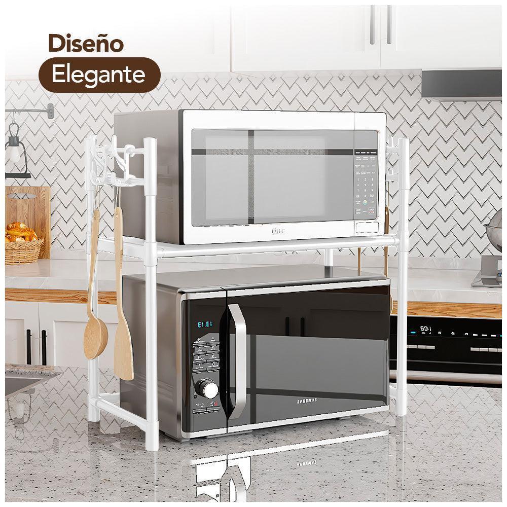 Estante Organizador 2 Niveles de Cocina para Microondas GQ8