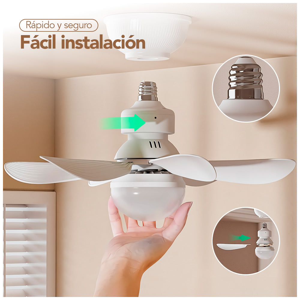 Foco Ventilador LED de 40W con Control Y Apagado Automático K13